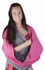 Mija - 2 in1 Nursing Breastfeeding scarf / Nursing Cover COTTON 9013 Graphite / Pink